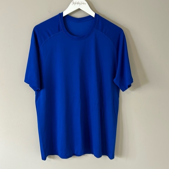 Lululemon Mens Metal Vent Tech Short Sleeve Shirt Blue Size XLarge - Picture 1 of 9